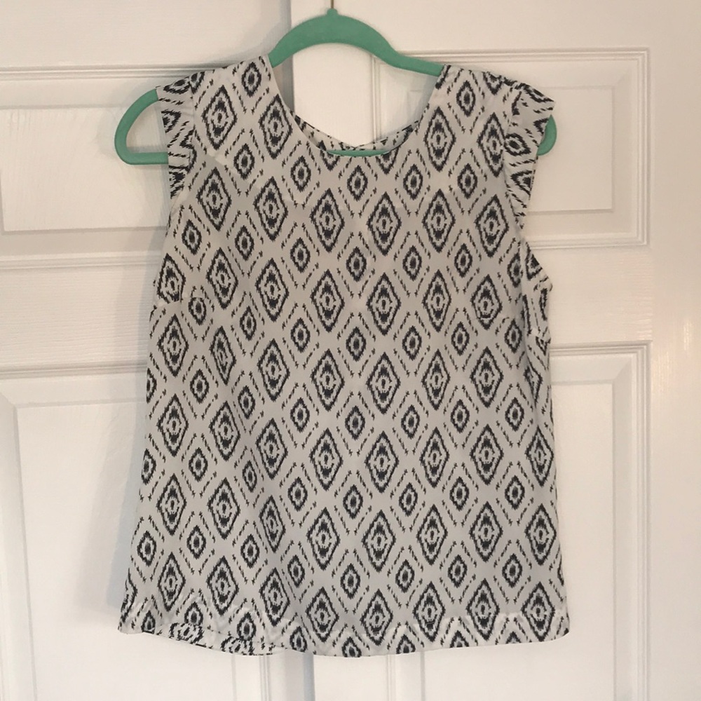 ABS Platinum Black and White Diamond Top Medium